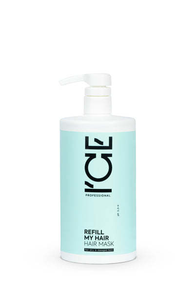 ICE Refill My Hair Kaukė sausiems pažeistiems plaukams, 750 ml