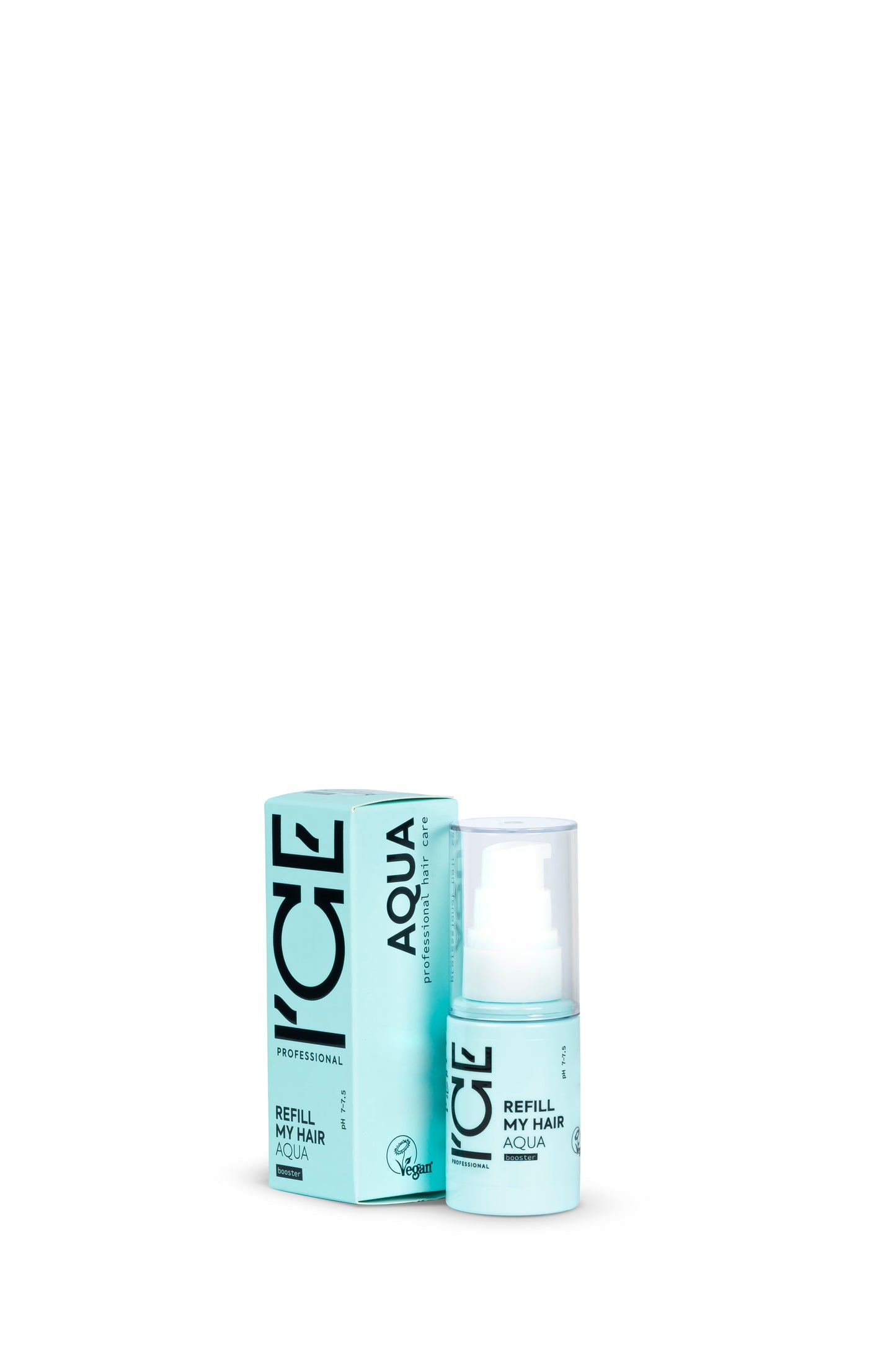 ICE Refill My Hair drėkinanti koncentruota priemonė sausiems plaukams, 30 ml