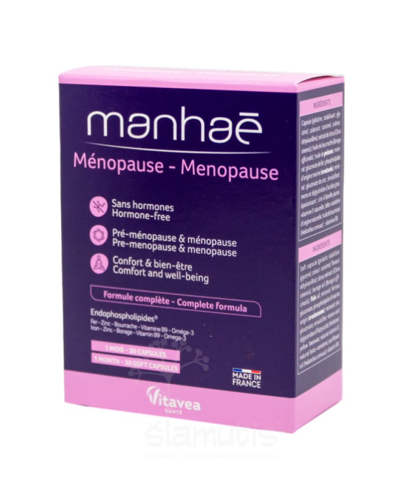 VITAVEA Manhaé Menopauzė, klimakterinio laikotarpio harmonijai