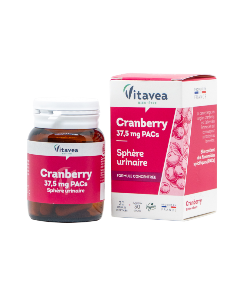 Vitavea Cranberry 37,5 mg PAC spanguolės šlapinimosi patogumui