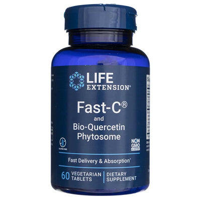 Life Extension Fast-C® ir Bio-Quercetin Phytosome - 60 tablečių
