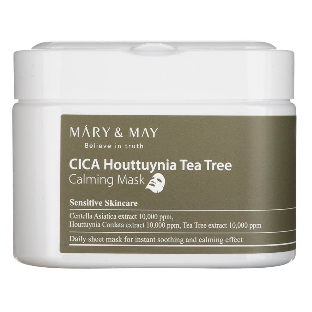 Mary&May CICA Houttuynia arbatmedžio raminamoji kaukė - 30 vnt.