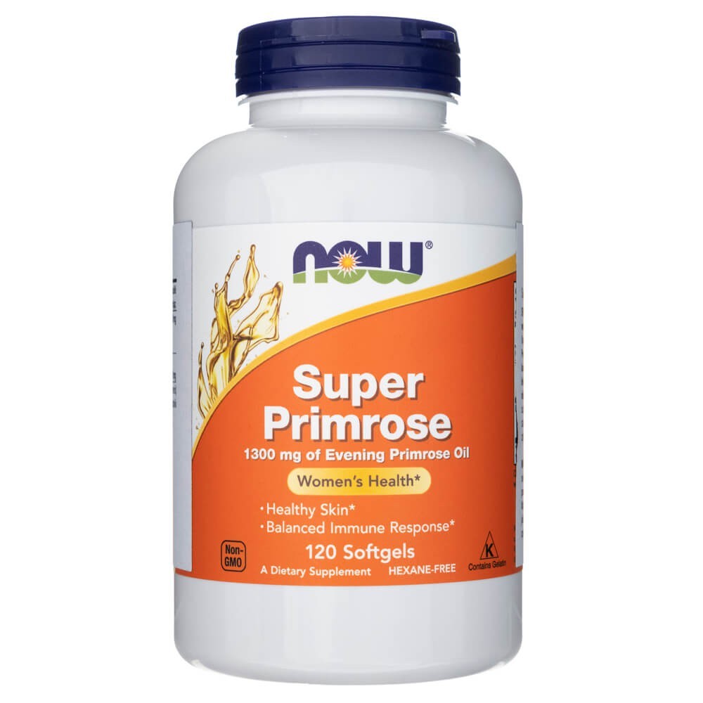 Now Foods Super Primrose 1300 mg - 120 kapsulių