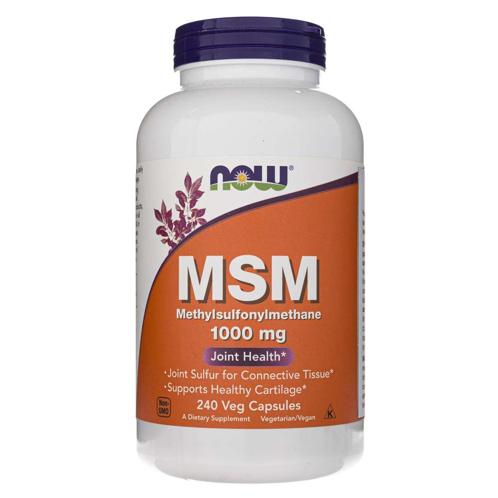 Now Foods MSM 1000 mg - 240 kapsulių
