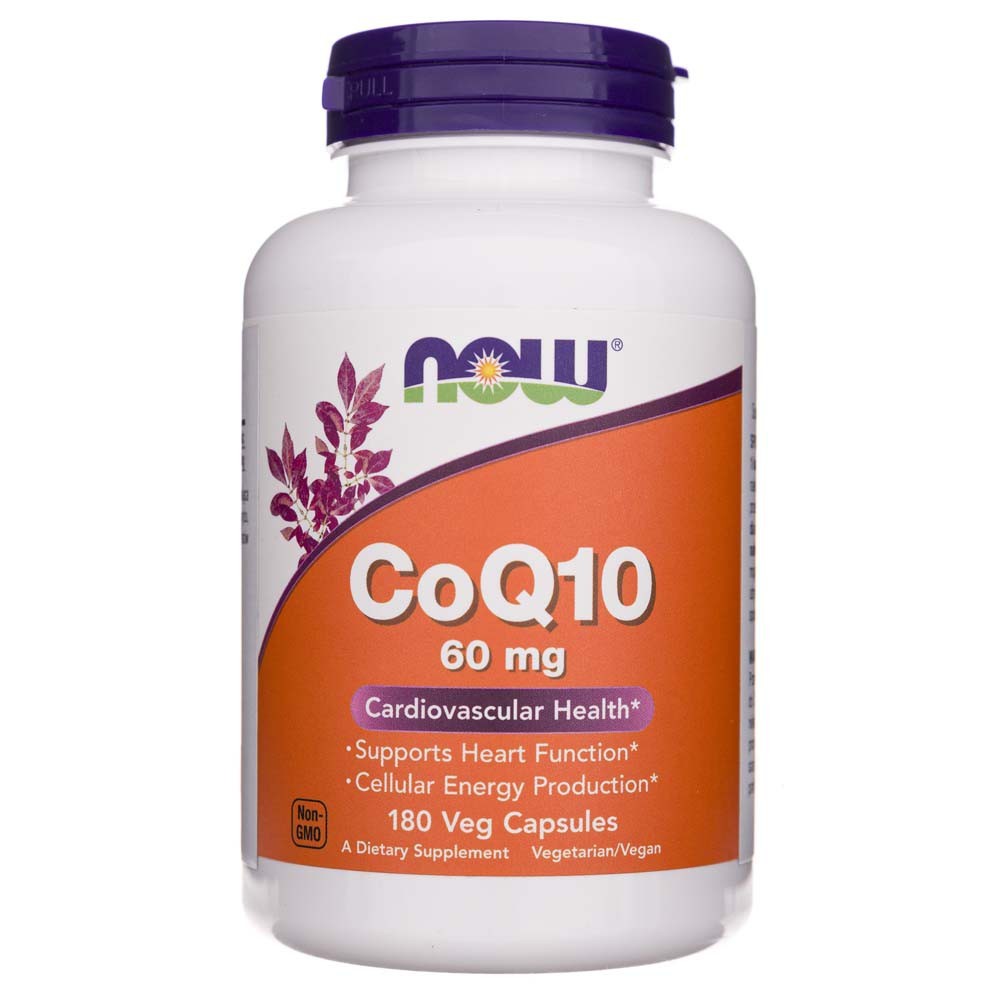 Now Foods CoQ10 60 mg - 180 kapsulių