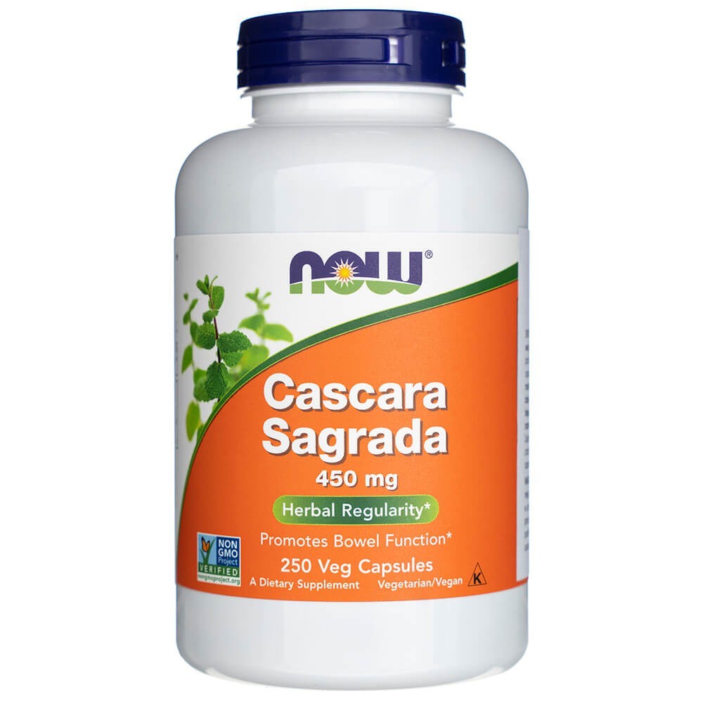 Now Foods Cascara Sagrada 450 mg - 250 kapsulių