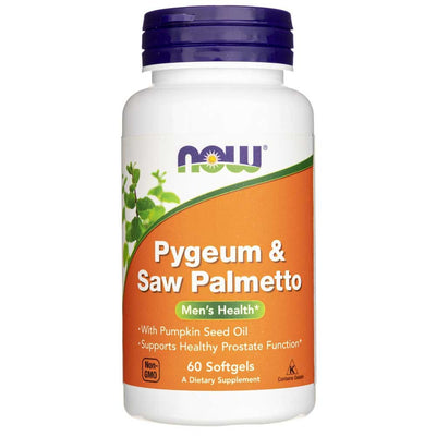Now Foods Pygeum & Saw Palmetto - 60 kapsulių