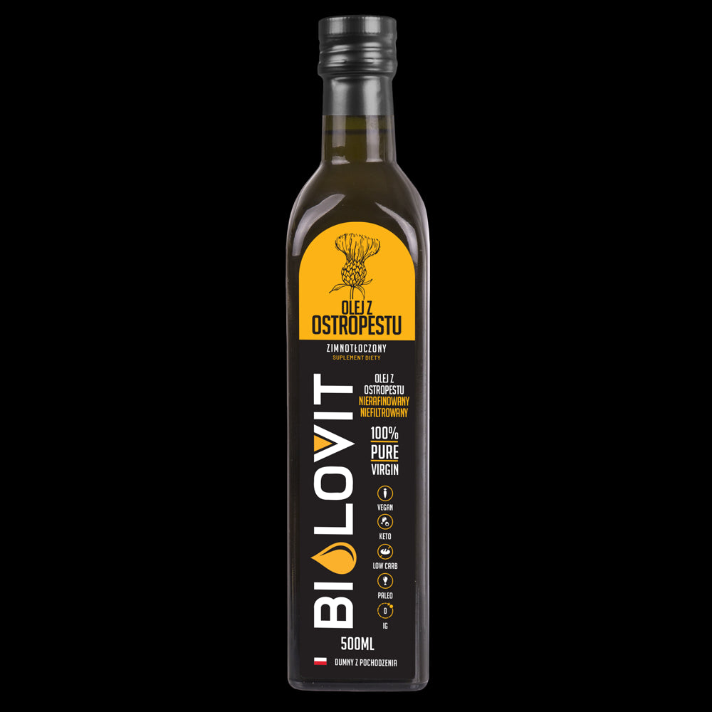 Bilovit Thistle Oil šalto spaudimo aliejus - 500 ml