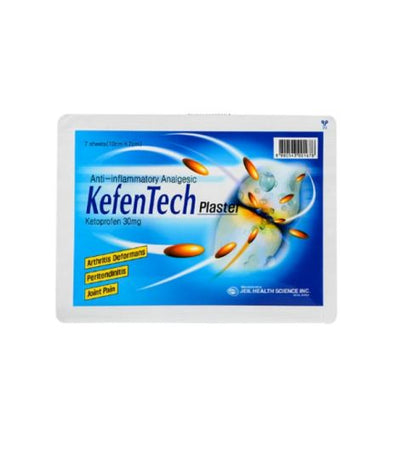 KefenTech pleistras su ke1oprofenu 30 mg – priešuždegiminis pleistras skausmui (7 vnt.)