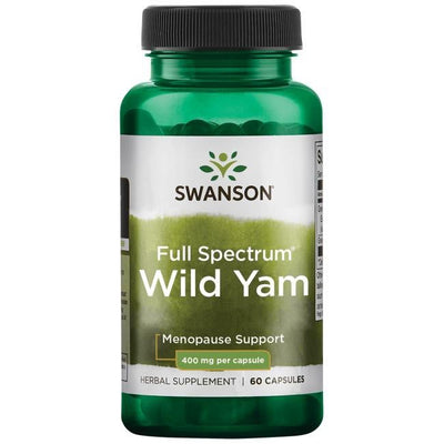 Swanson Wild Yam Root 400 mg - 60 kapsulių