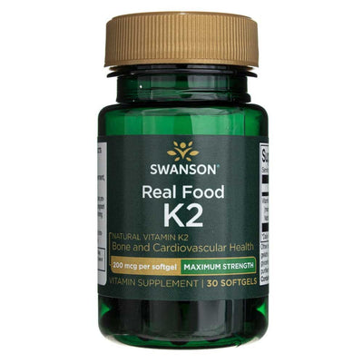 Swanson vitaminas K2 200 mcg - 30 kapsulių