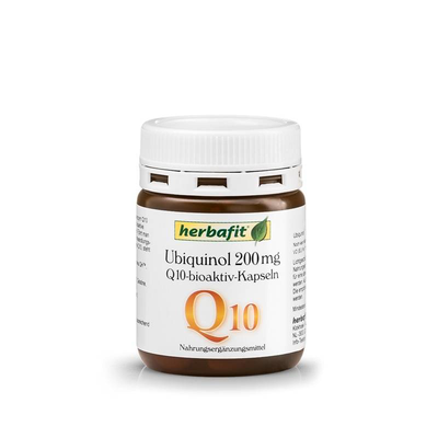 Herbafit Ubiquinol 200mg kofermentas Q10 bioaktyvus, 30 kapsulių