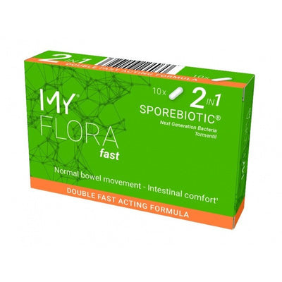 Gerosios bakterijos sporose MY FLORA FAST Sporebiotic, 10 kapsulių kaina