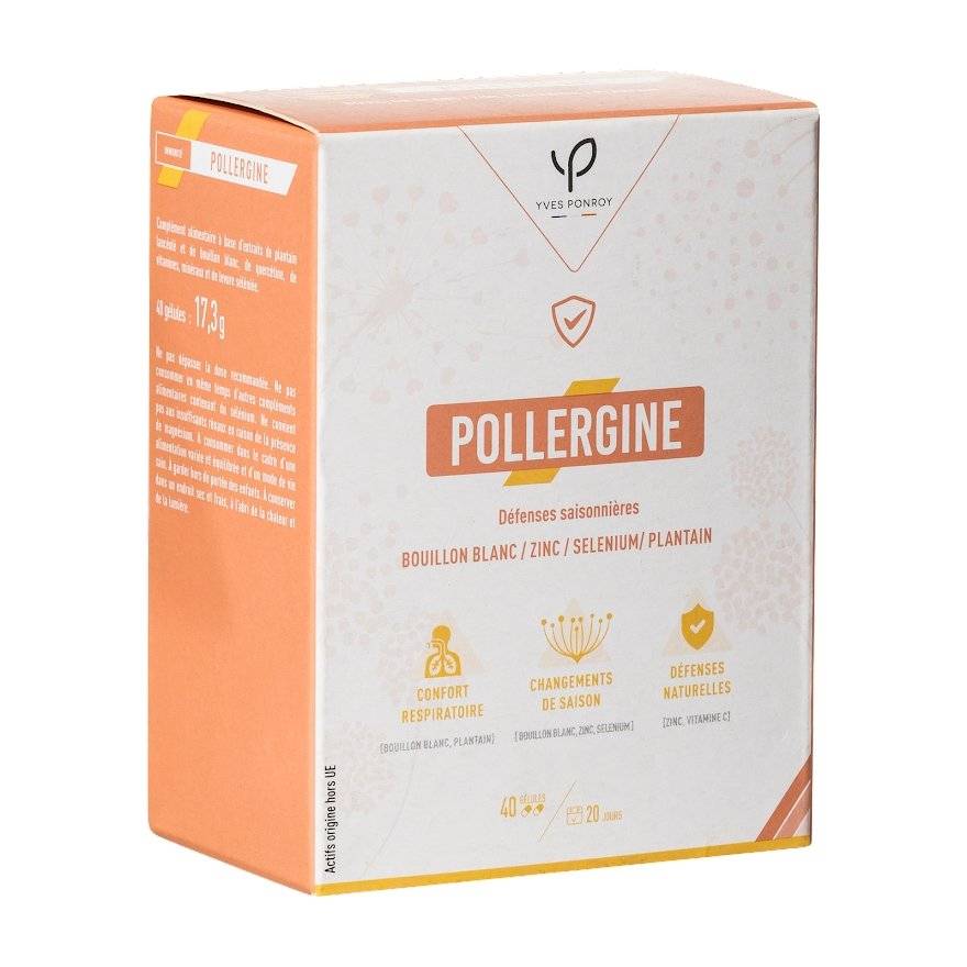 YVES PONROY POLLERGINE alerginėms reakcijoms mažinti, 40 kapsulių kaina
