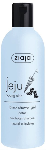 Ziaja Jeju Young Skin schwarzes Duschgel, 300 ml