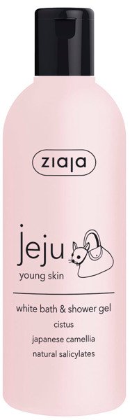 Ziaja Jeju Young Skin weißes Bade- und Duschgel, 300 ml