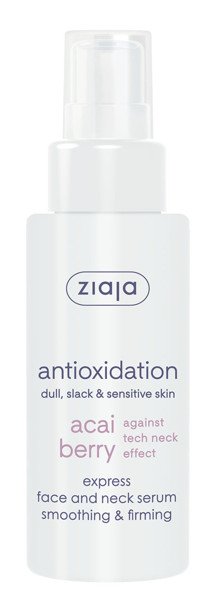 Ziaja Acai Berry Express glättendes und formendes Gesichts- und Halsserum, 50 ml