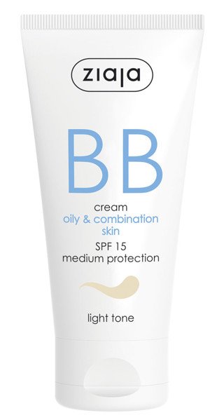 Ziaja BB-Creme für Mischhaut, heller Farbton SPF15, 50 ml