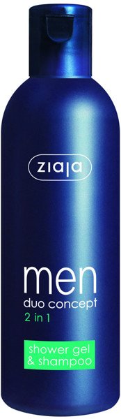 Ziaja MEN 2 in 1 Duo-Gel + Shampoo, 300 ml