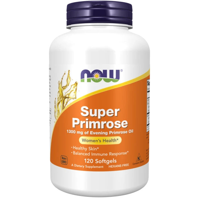 Now Foods Super Primrose 1300 mg, 60 Kapseln