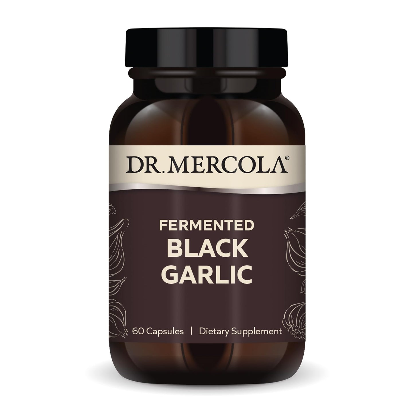 Dr. Mercola Fermentierter schwarzer Knoblauch, 60 Kapseln