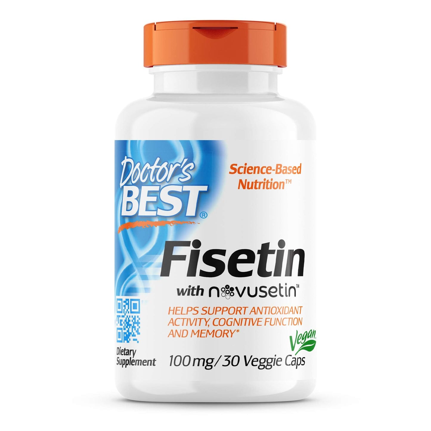 Doctor's Best Fisetin mit Novusetin 100 mg, 30 Kapseln