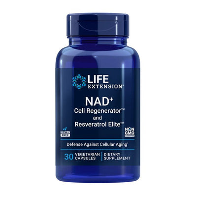 Life Extension Optimierter NAD+ Zellregenerator und Resveratrol, 30 Kapseln 