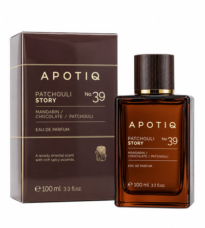 APOTIQ Patchouli Story No. 39 – rytietiški medienos aromato kvepalai, EDP, 100 ml