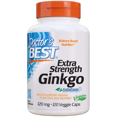 Doctor's Best Ginkgo Biloba 120 mg, 120/360 Kapseln