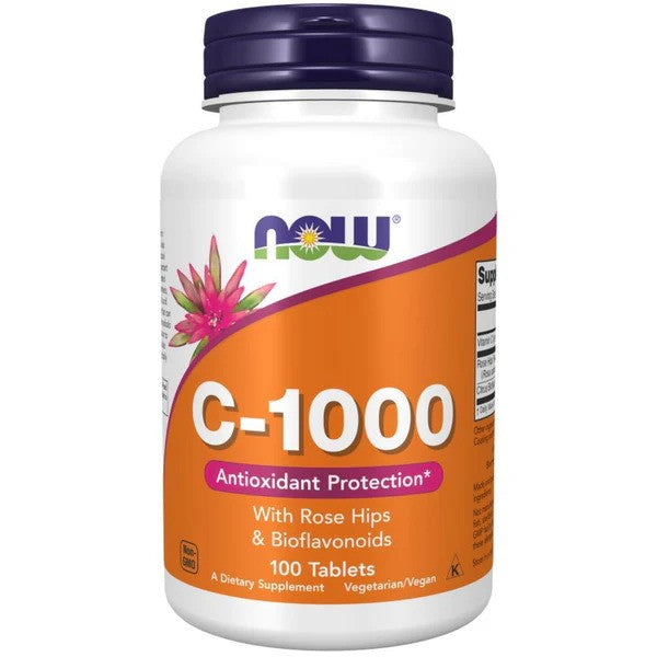 JETZT Vitamin C 1000 Hagebutten &amp; Bioflavonoide, 100 Tabletten