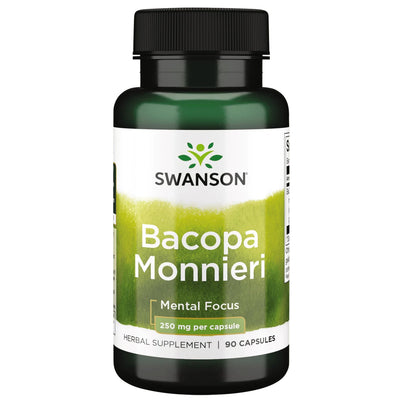 Swanson Bacopa Monnieri 250 mg, 90 Kapseln