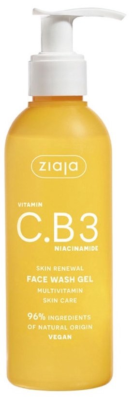 Reinigendes Gesichtsgel Ziaja Vitamin C.B3 Niacinamid, 190 ml