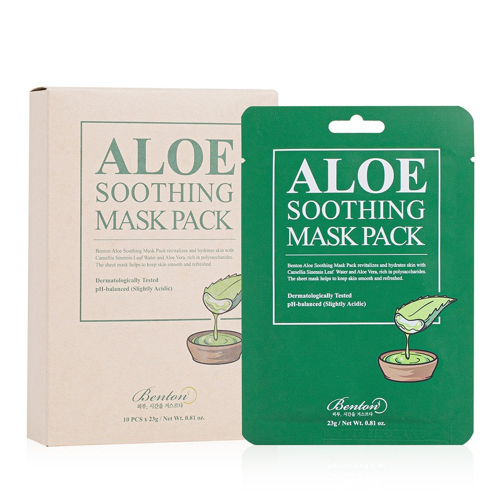 Benton Aloe Soothing Mask - 10 vienetų