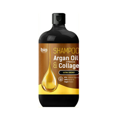 BIO NATURELL Argan Oil of Morocco & Collagen sampunas visu tipu plaukams, 946 ml kaina