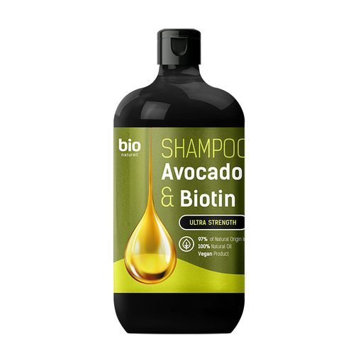 BIO NATURELL Sampunas visu tipu plaukams Avocado Oil & Biotin, 946 ml kaina