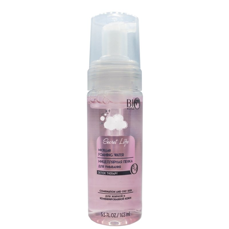 BIO WORLD Secret Life Micelines prausimosi putos riebiai ir misriai odai, 165 ml kaina