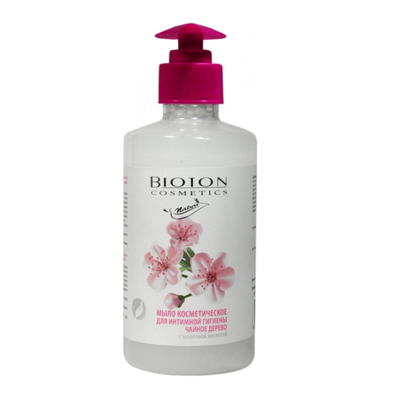 BIOTON COSMETICS Muilas intymiai higienai su pieno rugstimi Arbatmedis, 300 ml kaina