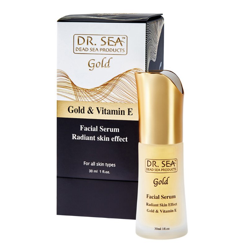 Dr. Sea Gold, Serumas veidui su auksu ir Vitaminu E, 30 ml kaina