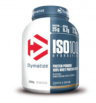 Dymatize ISO 100 hidrolizuotų išrūgų baltymų izoliatas, sausainiai ir grietinėlė – 2264 g