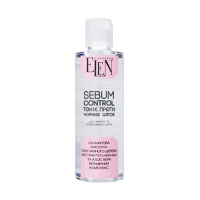 ELEN COSMETICS Tonikas pries juodus taskelius riebiai ir kombinuotai odai, 200 ml kaina