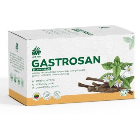 Gastrosan, Žolelių arbata, 20 vnt kaina