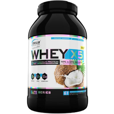 Genius Nutrition Whey-X5 kokosų skonio - 900 g