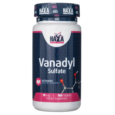 Haya Labs vanadilio sulfatas 10 mg - 100 tablečių