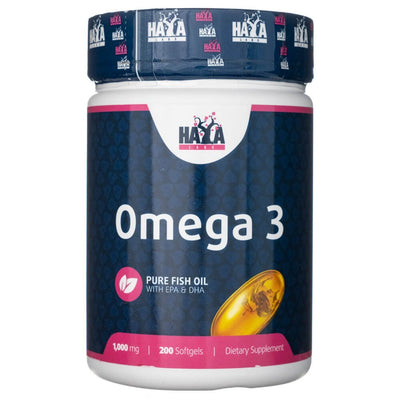 Haya Labs Omega 3 1000 mg - 200 minkštųjų kapsulių