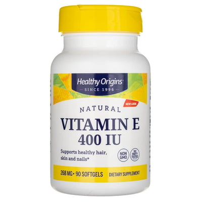 „Healthy Origins“ vitaminas E-400 – 90 kapsulių