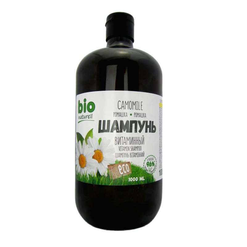 I_BIO NATUREL Vitamininis Sampunas visu tipu plaukams Ramune, 1 l kaina