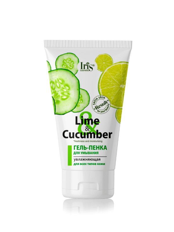 IRIS COSMETIC LIME&CUCUMBER Gelis-putos prausimuisi, 150 ml kaina