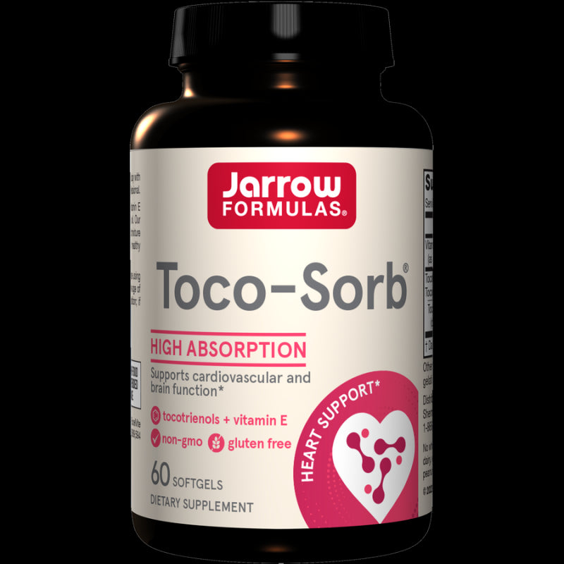 Jarrow Formulas Toco-Sorb, mišrūs tokotrienoliai ir vitaminas E – 60 kapsulių