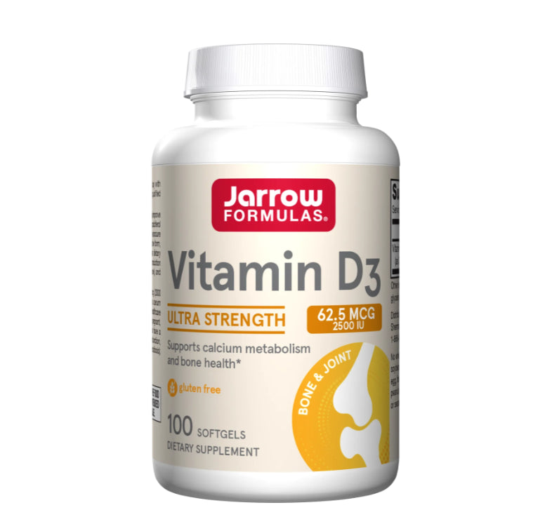 Jarrow Formulas Vitaminas D3 2500 TV - 100 Softgels