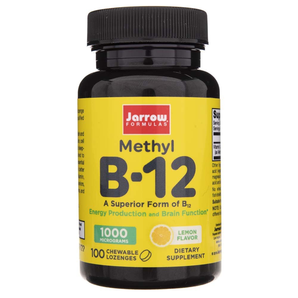 Jarrow Formulas Methyl B12 (metilkobalaminas) 1000 mcg - 100 tablečių